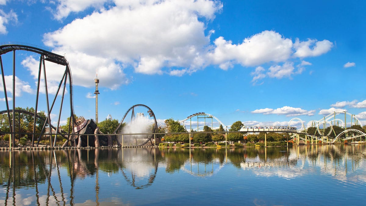 Seeblick im Heidepark im Sommer