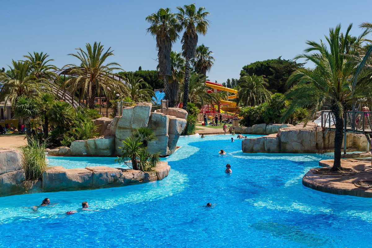 Wodny krajobraz na kempingu La Sirene w Argeles-sur-Mer